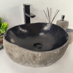 Каменная раковина из речного камня RS-05445 (42*38*14) 0856 из натурального камня