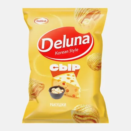 Снеки кукурузные со вкусом сыра Deluna 60г