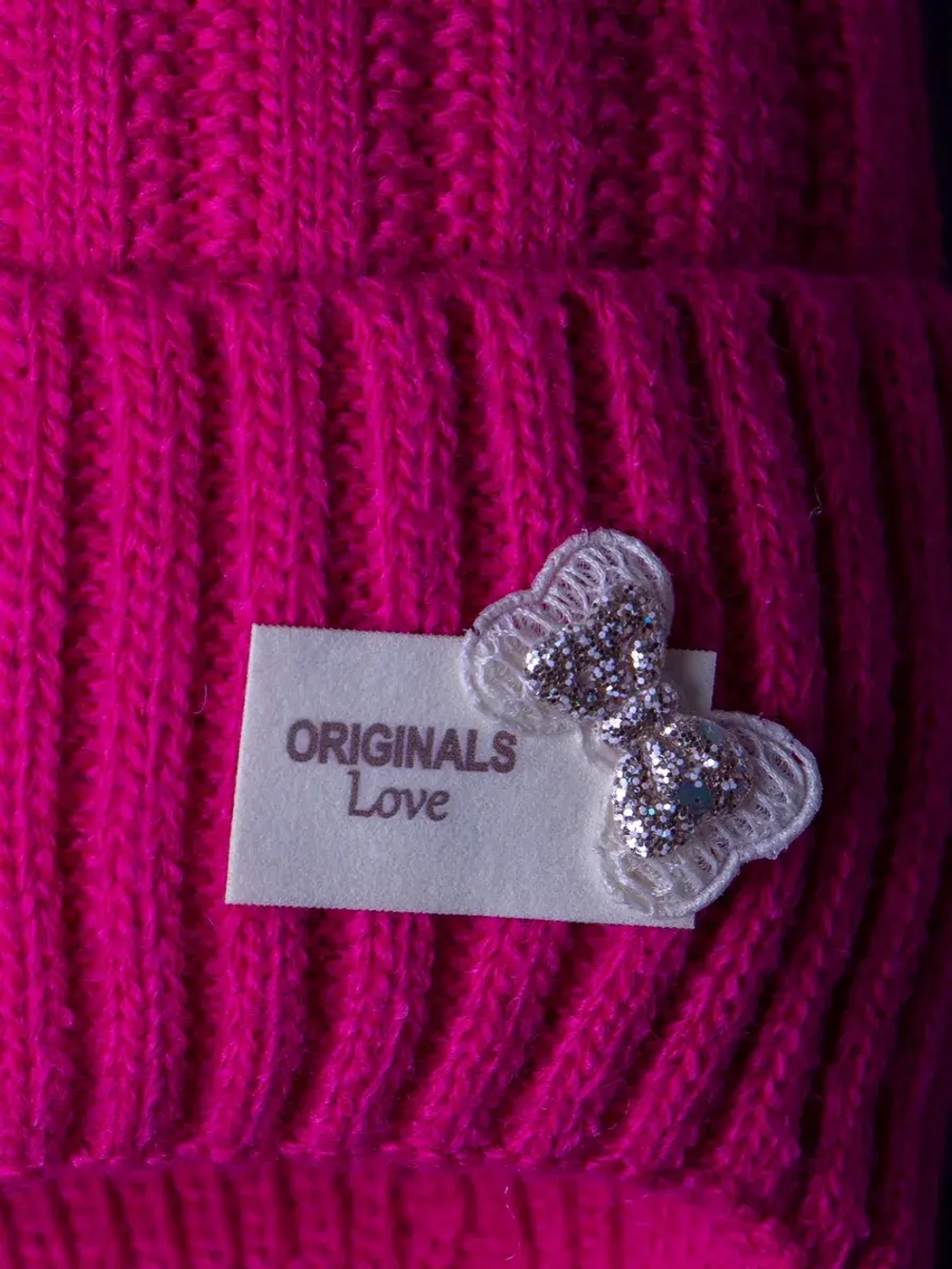 Шапка для девочки с ушками осенняя