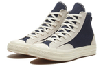 Converse 1970s chuck hi obsidian suede stitching non-slip, wear-resistant, breathable, lightweight, balanced high-top canvas shoes for men and women with the same ink blue