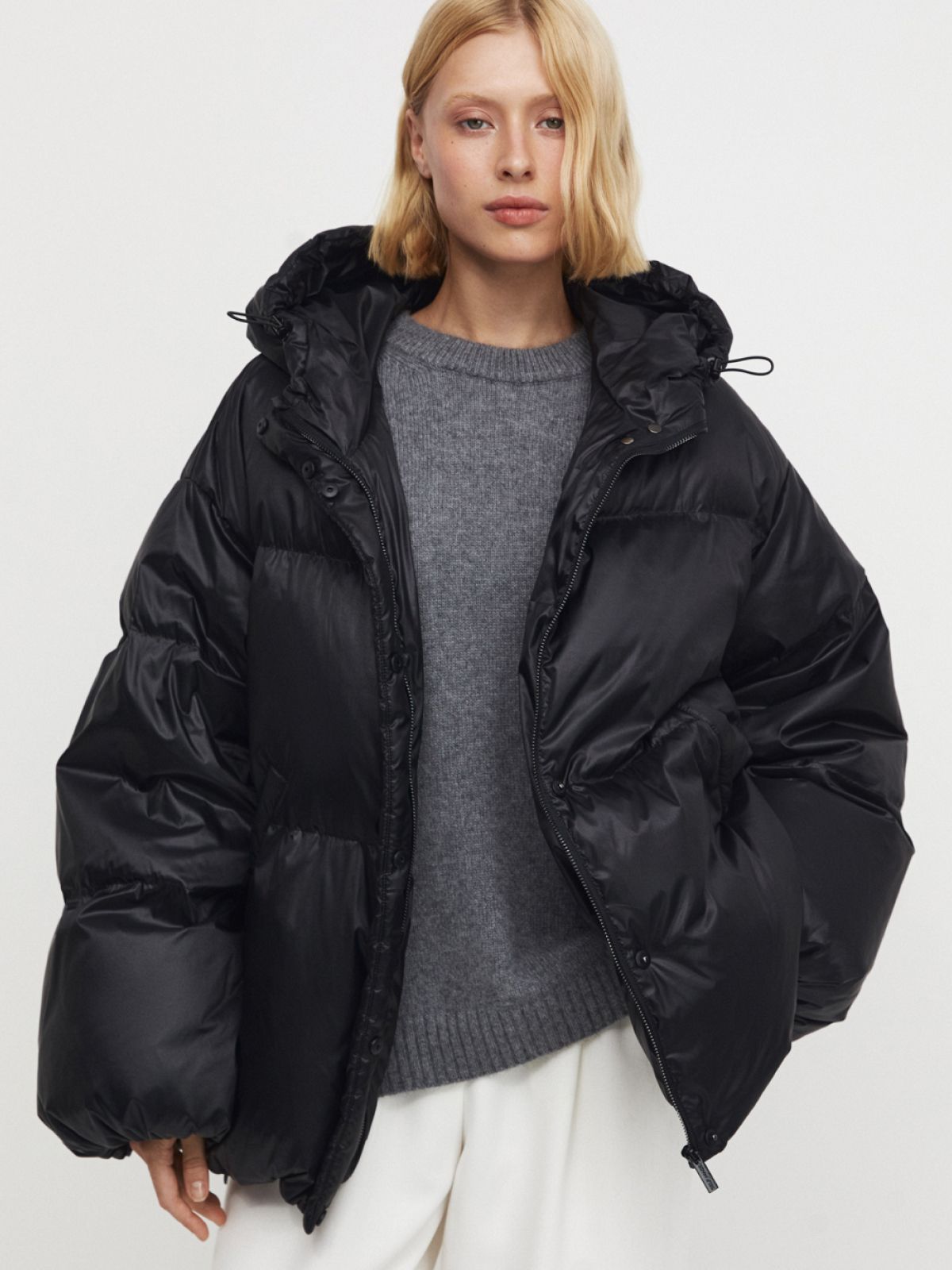 Укороченный oversize пуховик Warm Keeping