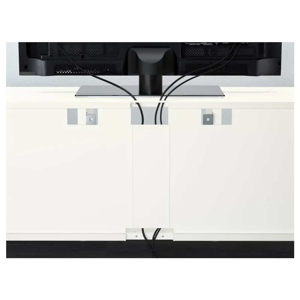 Тумба под телевизор - IKEA BESTÅ/BESTA, 180x42x192 см, белый, Бесто ИКЕА