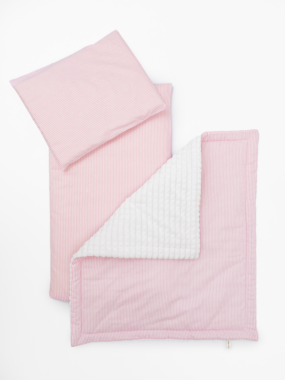 Комплект в коляску Розовая полоска