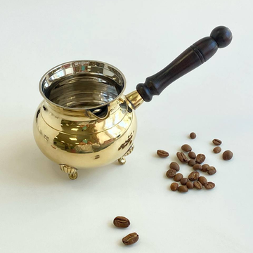 Турка латунь на ножках, 450 мл