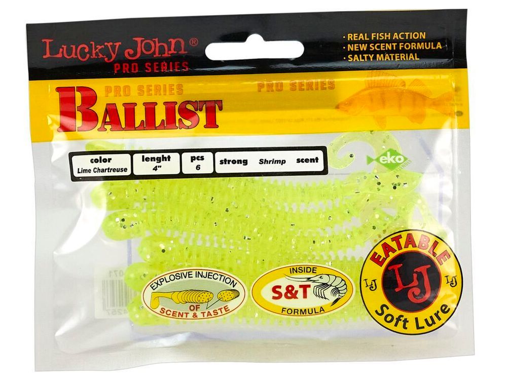 Мягкая приманка Lucky John BALLIST 4.0in (102 мм), цвет 071 6шт/уп