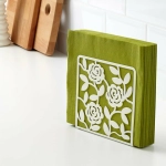 Держатель для салфеток SERVETTHALLARE белый, 16х16х4 см