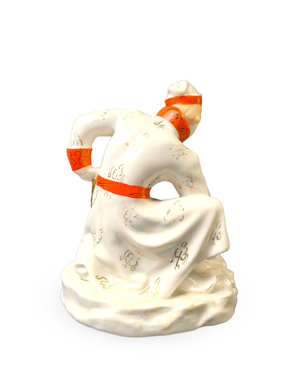 Фарфоровая статуэтка "Иванушка и царевна-лягушка" Гжель