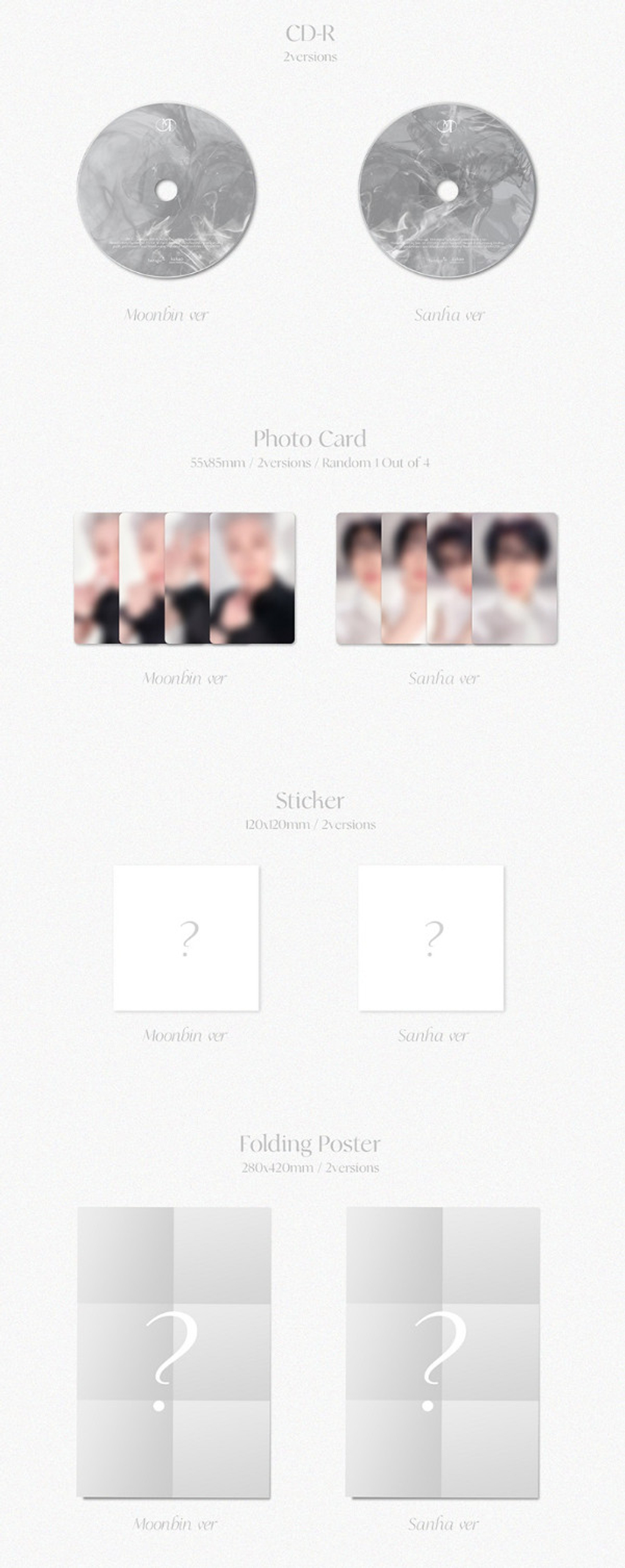 Альбом MOONBIN & SANHA - INCENSE (DIGIPACK MOONBIN VER.)