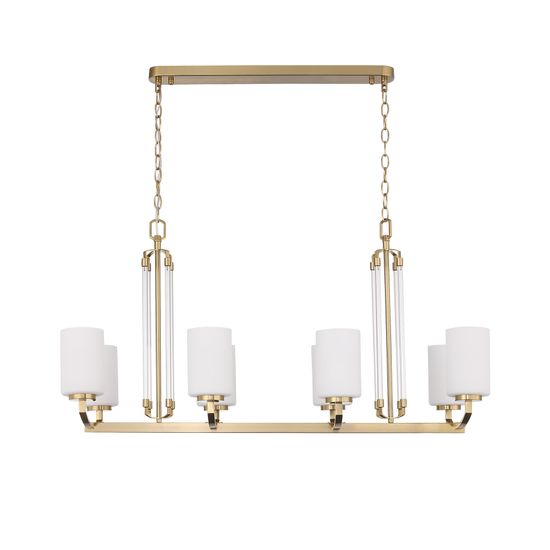 SL1403.333.08 Люстра подвесная ST-Luce Латунь/Прозрачный E27*8 40W BRASS