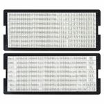 Штамп самонаборный 4-стр., 47х18 мм, синий, TRODAT 4912P4/DB, корпус КРАСНЫЙ, КАССЫ В КОМПЛЕКТЕ, 43218