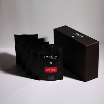 Кофе EvaDia БЕЗ КИСЛИНКИ ПОД МОЛОКО 6 видов кофе по 100г