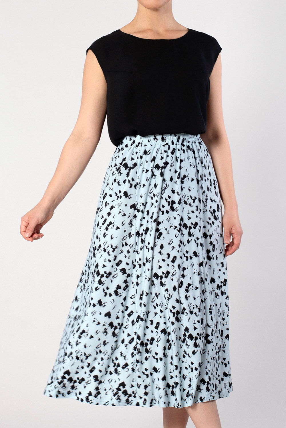 Юбка женская 4026ЛП, графика гол #172ГГо014026ЛП