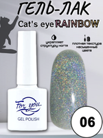 Гель-лак FOR YOU Cat's eye RAINBOW № 06