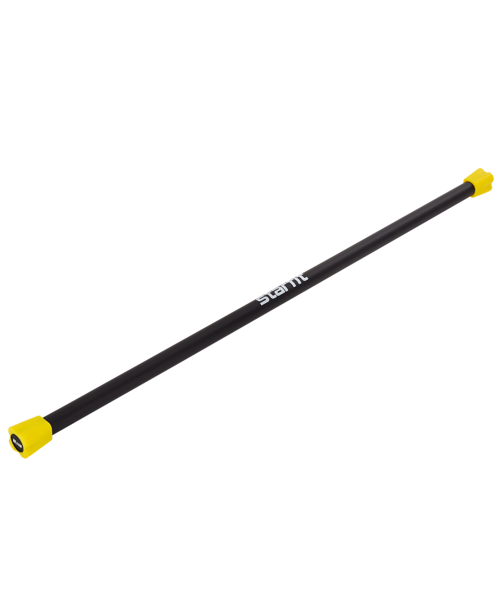 Бодибар BB-301, 2 кг, неопреновый, черный/желтый