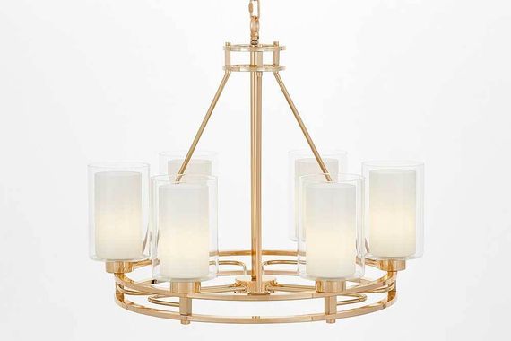 Подвесная люстра Lumina Deco Marietta LDP 8025-6 F.GD+WT