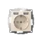 Розетка 1-м СП AtlasDesign 16А IP20 с 2-мя заряд. устройствами USB тип A+A 5В/2.4А 2х5В/1.2А механизм беж. SE ATN000230