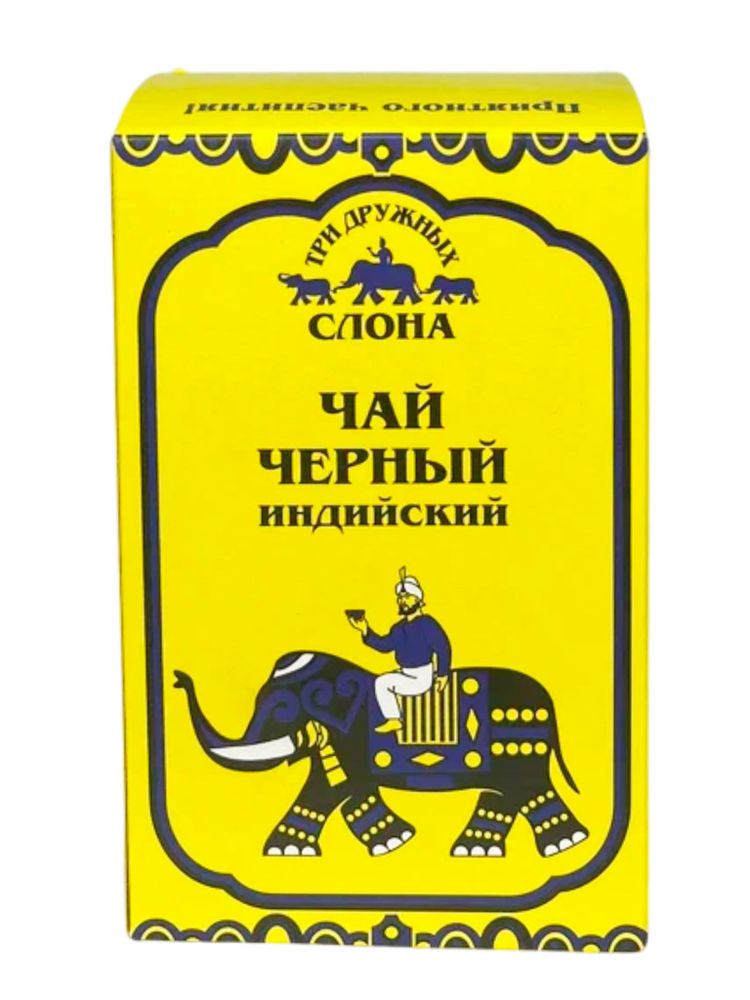 Чай черный индийский Три дружных слона 100 г x 5 шт