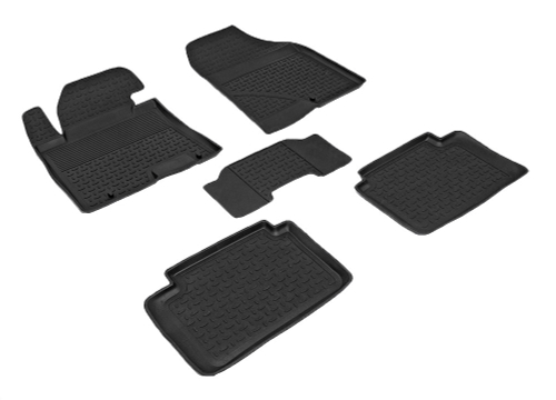 Резиновые коврики с высоким бортом для KIA Cee'd II 2012-2017, Seintex.83212