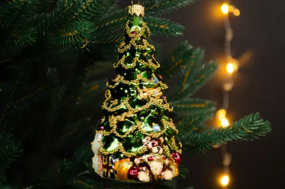 Набор украшений Новогодний карнавал 2 шт., стекло, Витус (62199)