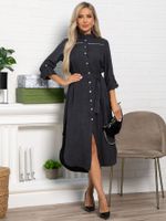 Платье-рубашка Долли (черное) П15482-10М LT Collection