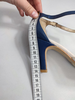 Босоножки Bata бежево-синие 37 размер