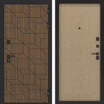 Дверь Входная Бункер BN-03 ДВП Венге, металлическая