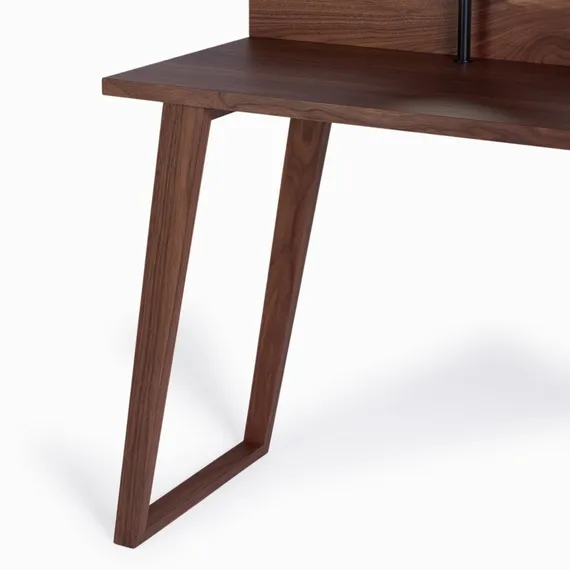 Туалетный стол с зеркалом Anna 120x45 см, шпон ореха