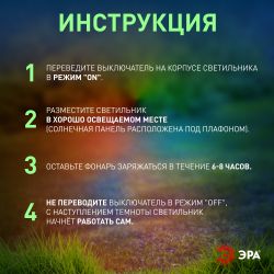 Светильник уличный ЭРА ERASF22-19 садовый на солнечных батареях Лилия 75 см | Садовые декоративные светильники