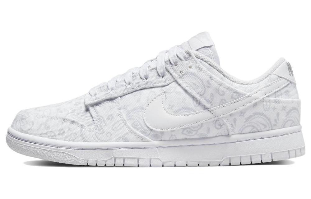Кроссовки Nike Dunk Low Ess "White Paisley" (Женская размерная сетка)