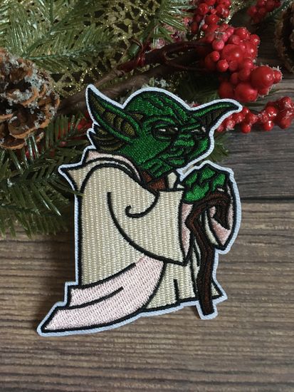 Нашивка термоаппликация на одежду и на рюкзак.  Йода / Звездные войны