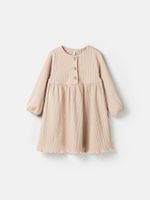 Платье "Беж" в рубчик