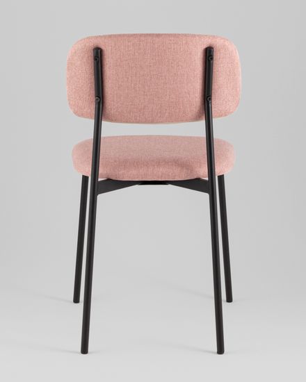 Стул Майло рогожка розовый