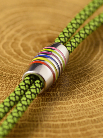 Бусина «Мультиколор» из нержавеющей стали