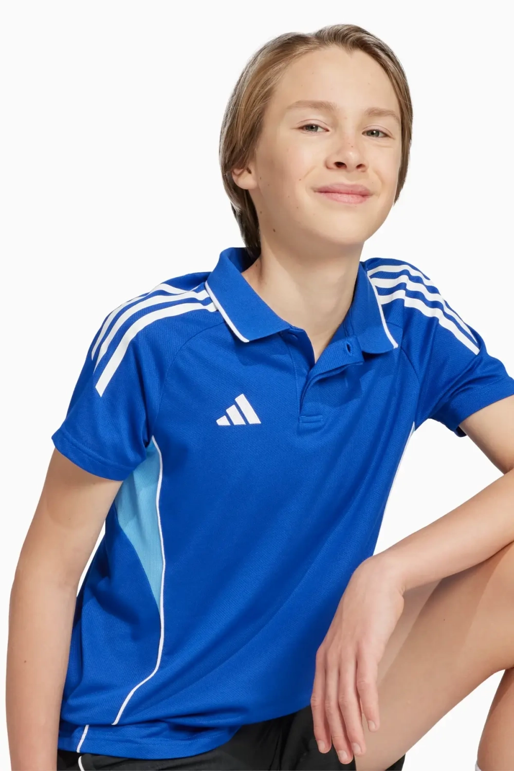 Футболка adidas Tiro 25 Competition Polo Junior - синий