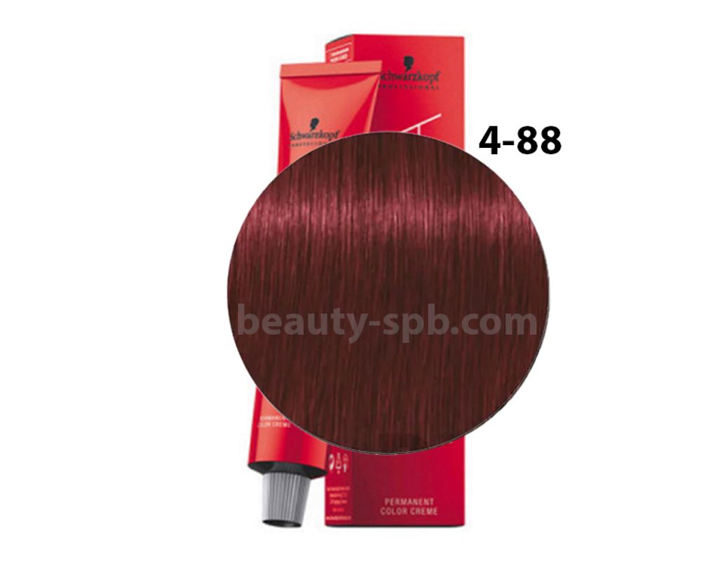 Schwarzkopf Professional краска для волос Игора цвет 4-88 Средний коричневый красный экстра 60мл