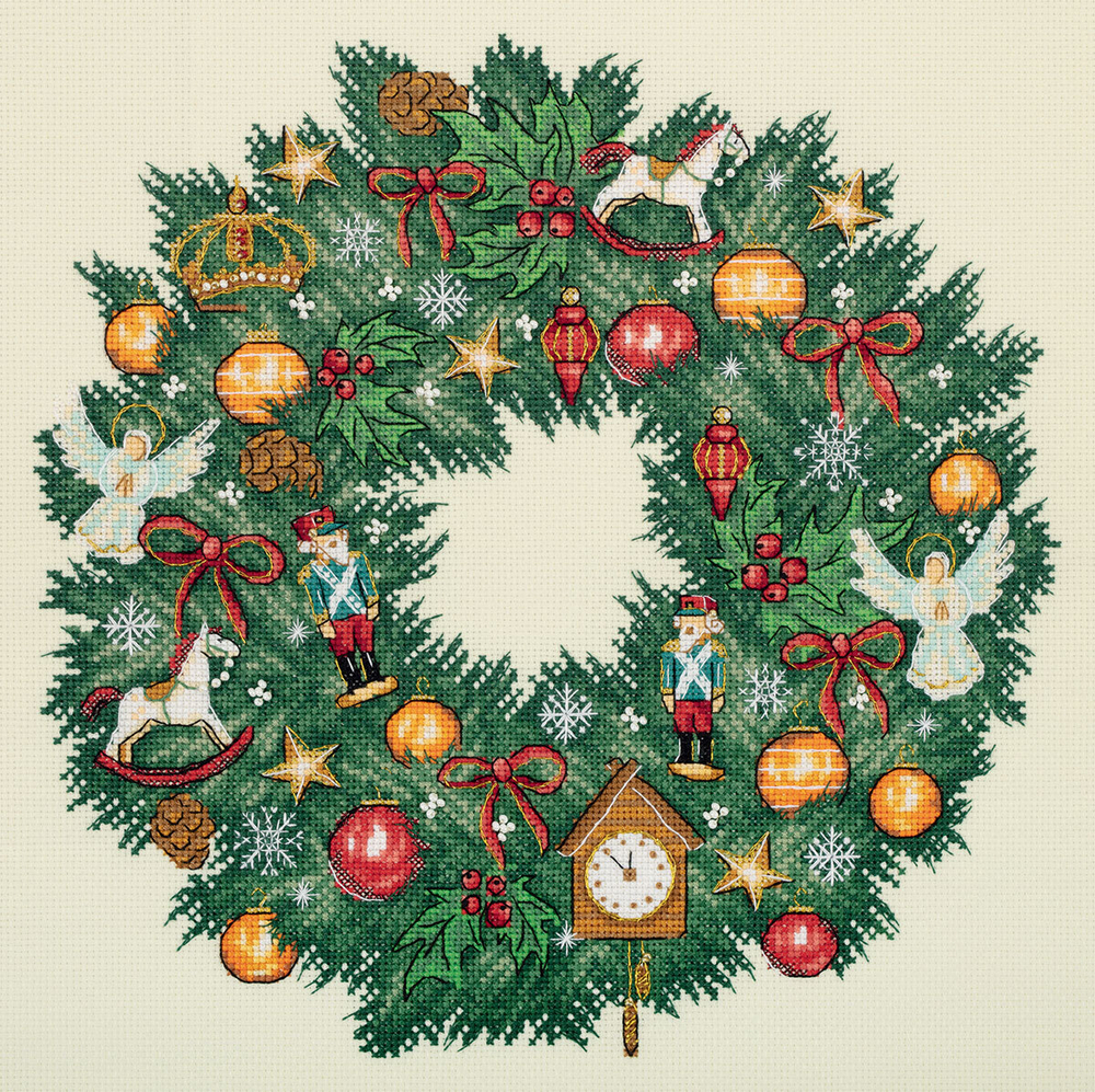 Набор для вышивания "PANNA""Золотая серия" PR-7421 "Викторианский венок"