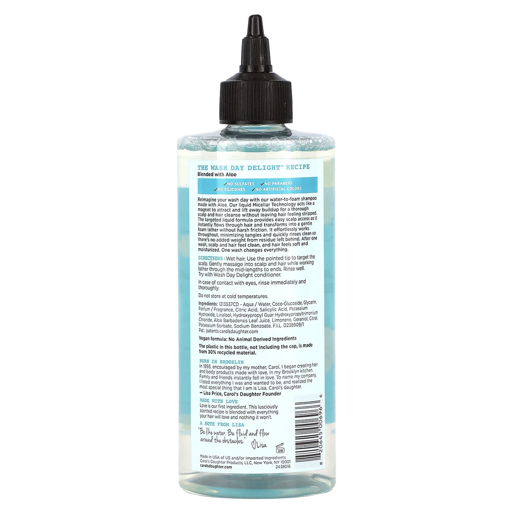 Carol's Daughter, Wash Day Delight, шампунь с алоэ, 500 мл (16,9 жидк. унц.)