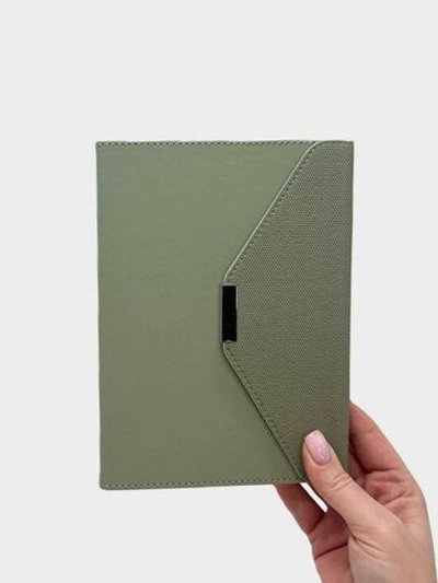 Блокнот А5 конвертом 96 л  в линейку зеленый (30579-2)