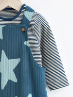 Комбинезон и боди в комплекте для малышей Next N22-268, Синий, Серый