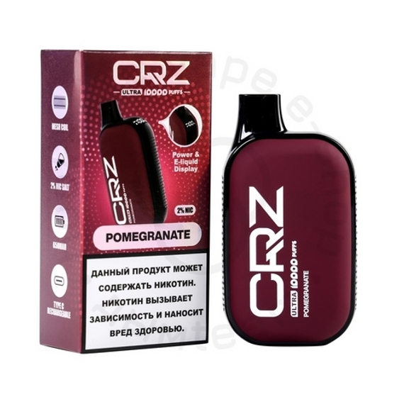 Одноразовая ЭС CRZ 10000 ULTRA &quot;Гранат&quot; (Pomegranate) (М)