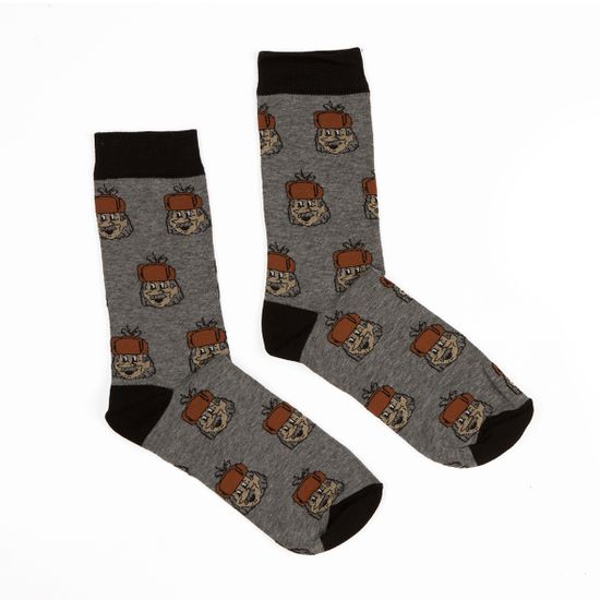 Носки ЗАПОРОЖЕЦ Печкин (Серый (Серый)