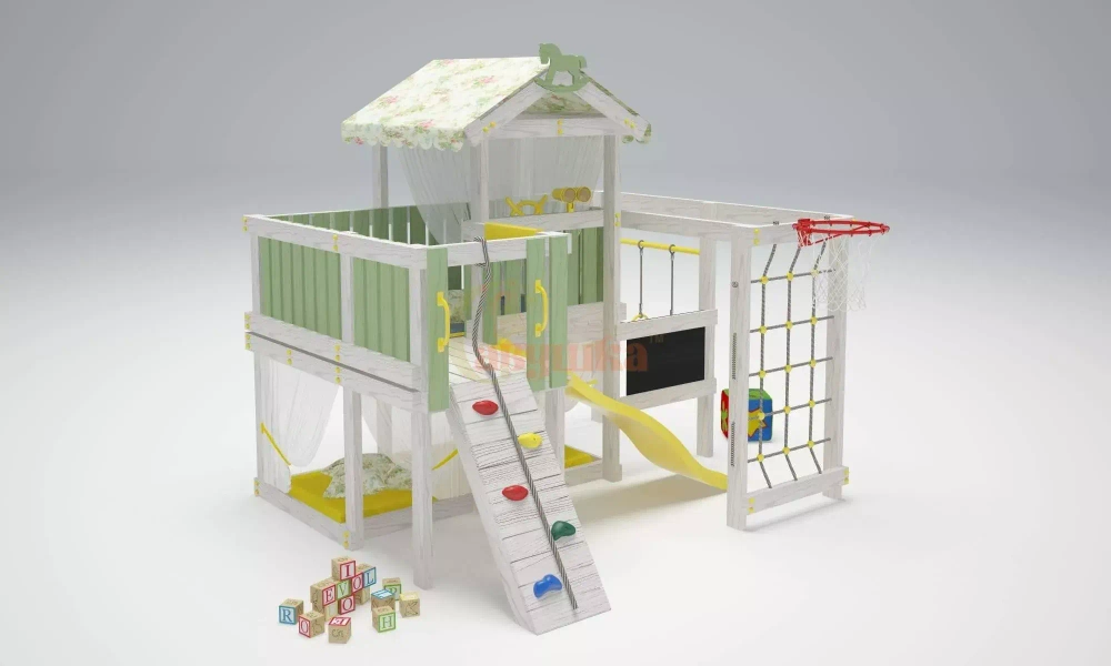 Игровой комплекс из дерева"Baby - 8"