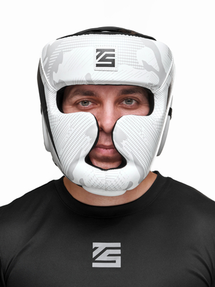 Шлем для бокса Tomorrow Star Fury White Black