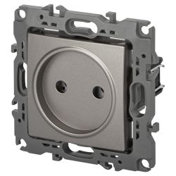 Розетка ЭРА Серия 12 12-2105-16 , 2P, 16А-250В, титан