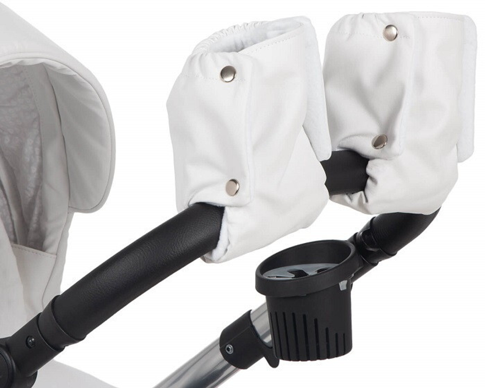 Детская коляска Adamex Chantal Star Collection 2 в 1 STAR105 белый+серебряный