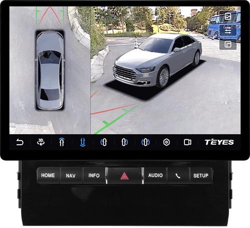 Магнитола для Toyota Land Cruiser 200 2015-2021 (с JBL, рамка тип 1) - Teyes CC3-2K-360 монитор 13" 2K QLED на Android 10, Быстрая, CarPlay, 4G SIM-слот, 4 камеры в комплекте