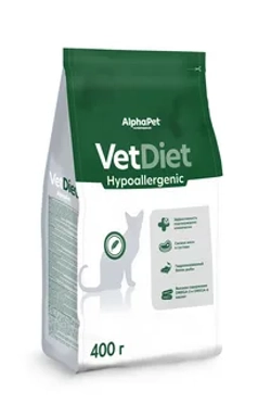 ALPHA PET Vet diet Hypo Сухой корм для кошек при пищевой аллергии 1,5 кг