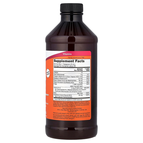 NOW Foods, Ultra B12, 473 мл (16 жидк. унций)