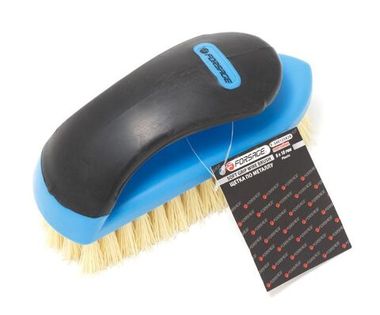 Щетка по металлу ручная в пластиковом корпусе с прорезиненной рукояткой (пластиковая проволока, 5x18рядов) Forsage F-340125828