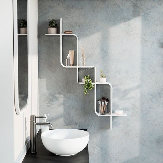 Полка настенная montage, белая